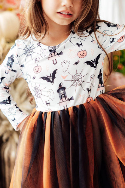 Boo-tiful Halloween L/S Tutu DressTutu Dress L/STorqelo.com