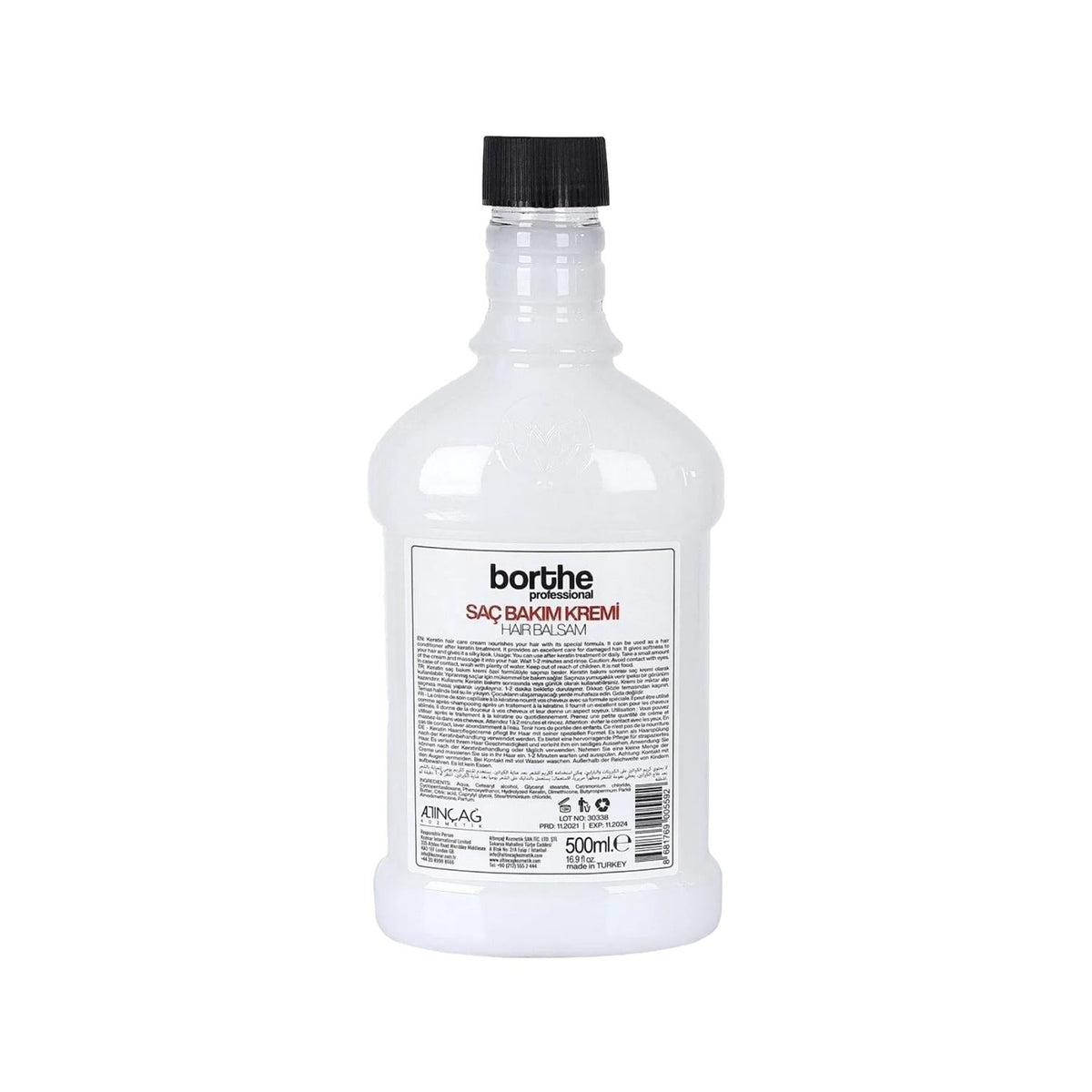Borthe Professional Hair Cream 500ml - Moisturizing & Nourishing for Dry or Damaged HairHair MaskTorqelo.com