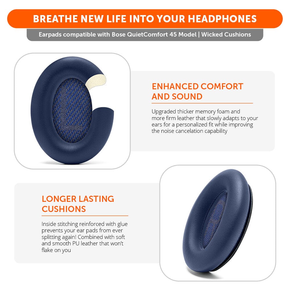 Bose QC45 Replacement Ear PadsEar PadsTorqelo.com