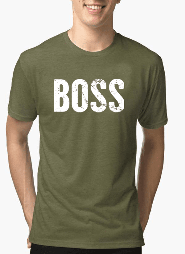 Boss Half Sleeves Melange T-shirt by Scorpius