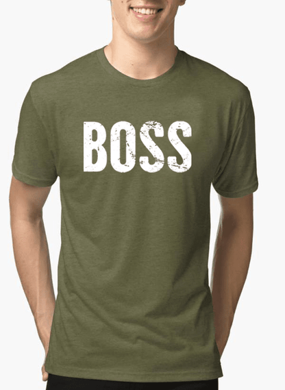 Boss Half Sleeves Melange T-shirt by Scorpius