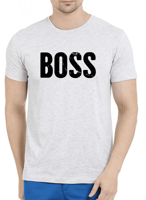 Boss Half Sleeves Melange T-shirt by Scorpius