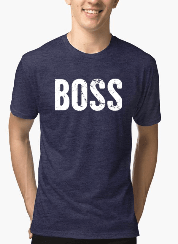 Boss Half Sleeves Melange T-shirt by Scorpius