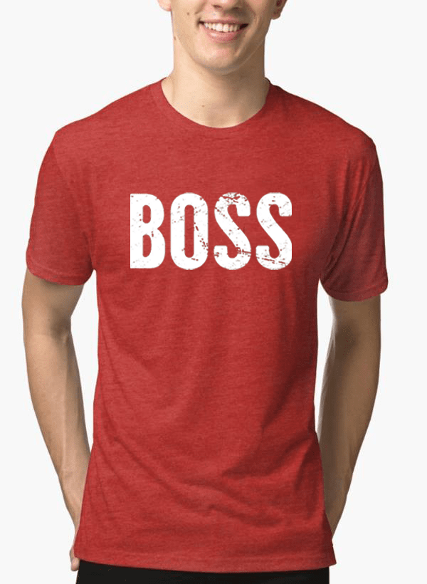 Boss Half Sleeves Melange T-shirt by Scorpius