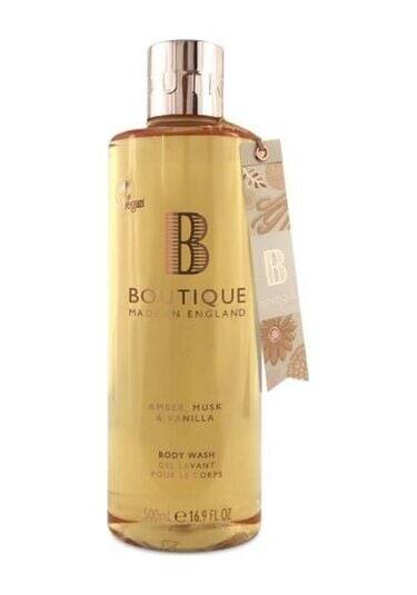 Boutique Amber Musk & Vanilla Shower Gel for Soft Skin 1000ml by Beauty Care Bag