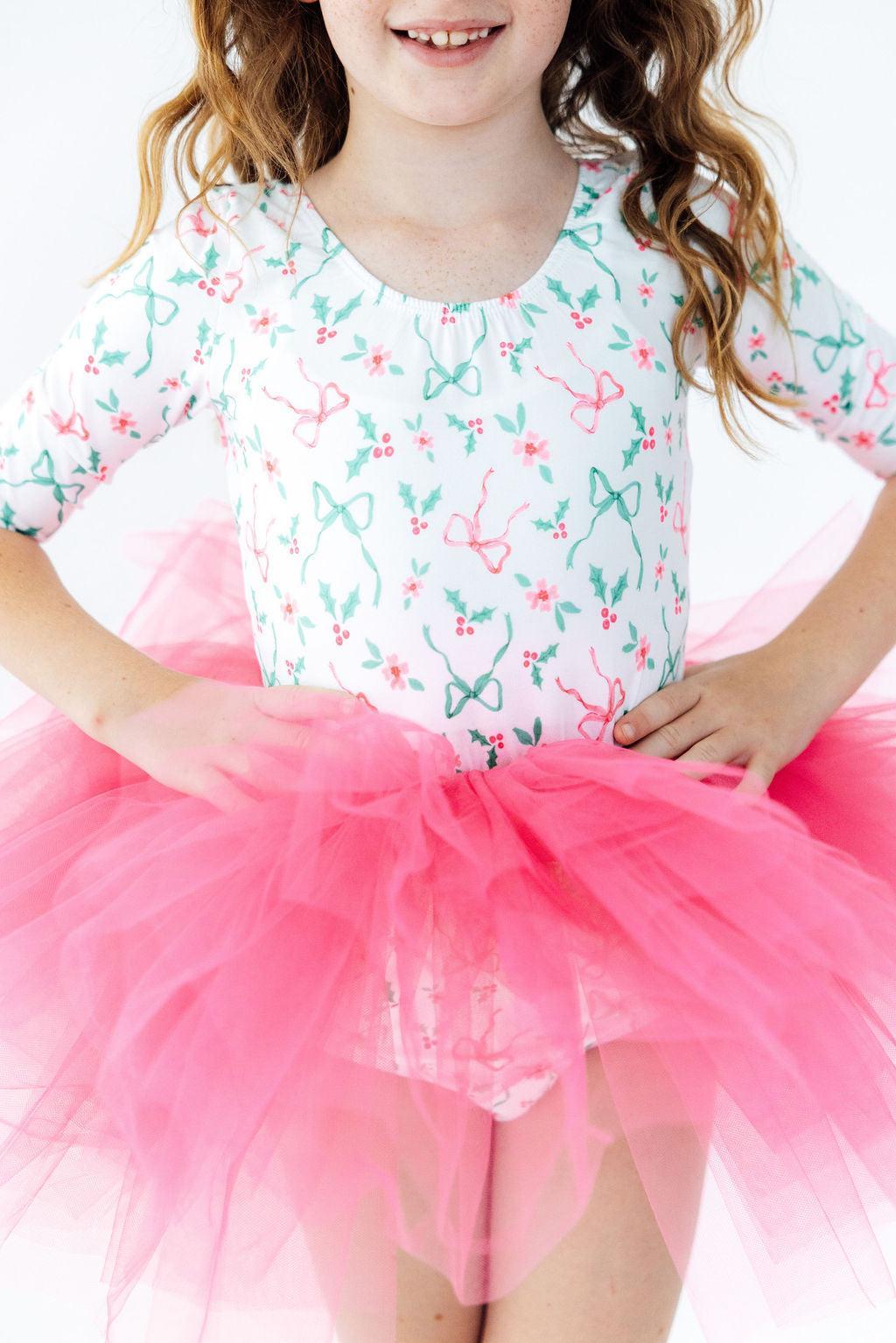Bows & Mistletoe 3/4 Tutu LeotardTutu Leotard 3/4Torqelo.com