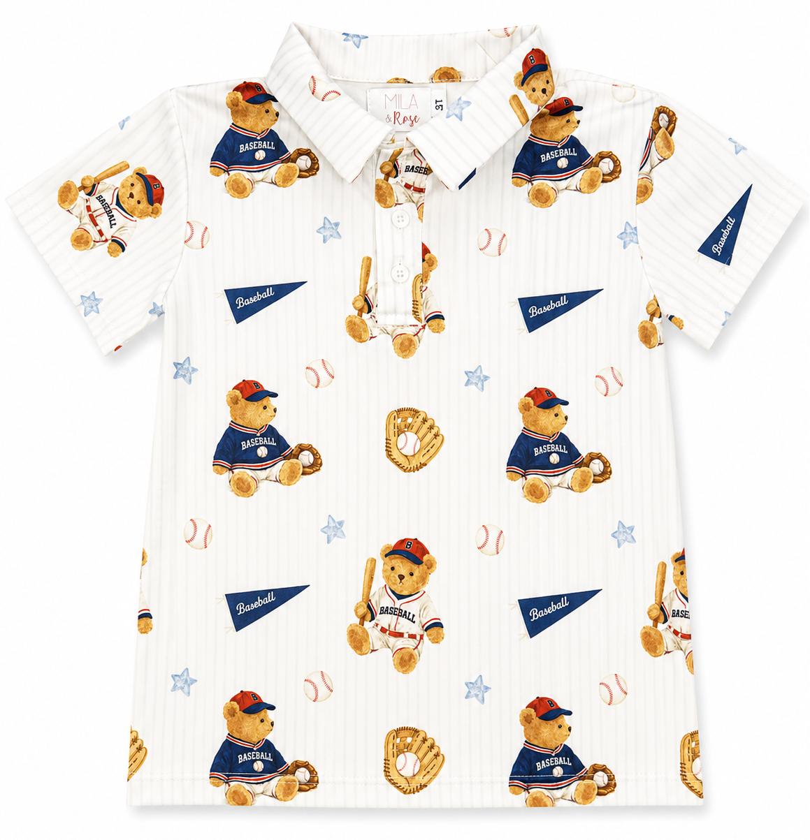 Boys Baseball Bears S/S PoloBoys Polo - S/STorqelo.com