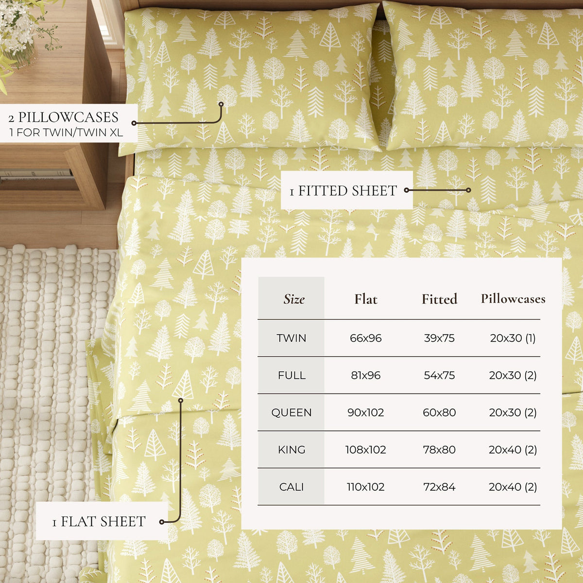 Turkish Cotton Flannel Sheet - Lakeview Collection by Great Bay Home