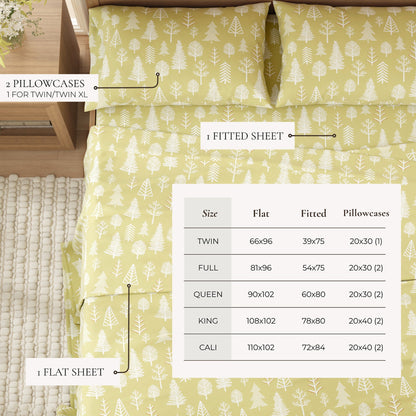 Turkish Cotton Flannel Sheet - Lakeview Collection by Great Bay Home