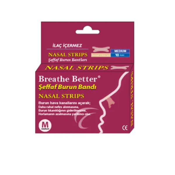 Breathe Better Clear Nasal Strips Medium 10 Count by Beauty Care Bag