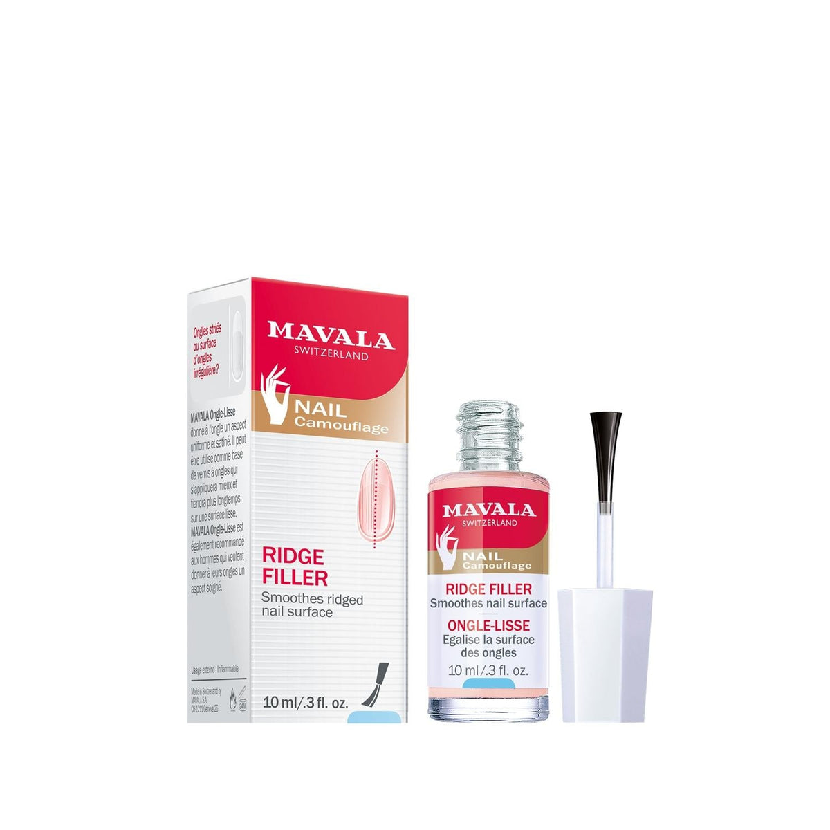 Mavala Ridge Filler nail care base, 10ml