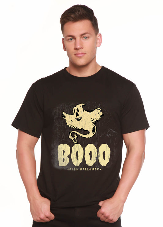 Happy Halloween men's short sleeve graphic T-shirt in bamboo viscose and organic cotton