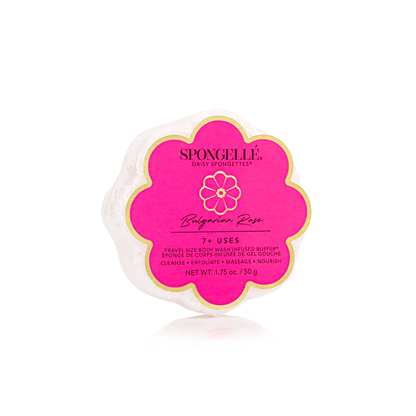 Bulgarian Rose | Daisy SpongetteBody Wash Infused BufferTorqelo.com