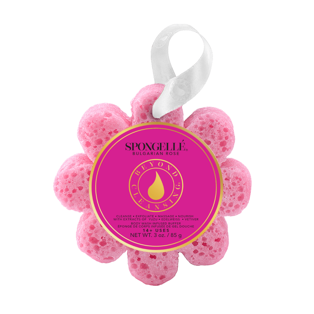 Bulgarian Rose | Wild Flower Bath SpongeBody Wash Infused BufferTorqelo.com