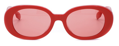 Burberry 4339 3919/84 Red Square Frame Sunglasses 48mm by Beauty Care Bag