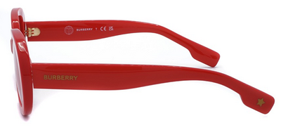 Burberry 4339 3919/84 Red Square Frame Sunglasses 48mm by Beauty Care Bag