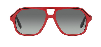 Burberry 4340 3963/11 Red Square Frame Sunglasses 50mm by Beauty Care Bag