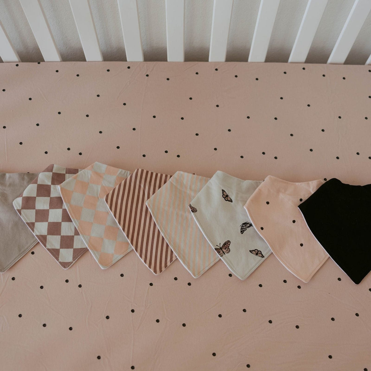 Butterfly Bandana Bib Set (8 pack) by Parker Baby Co.