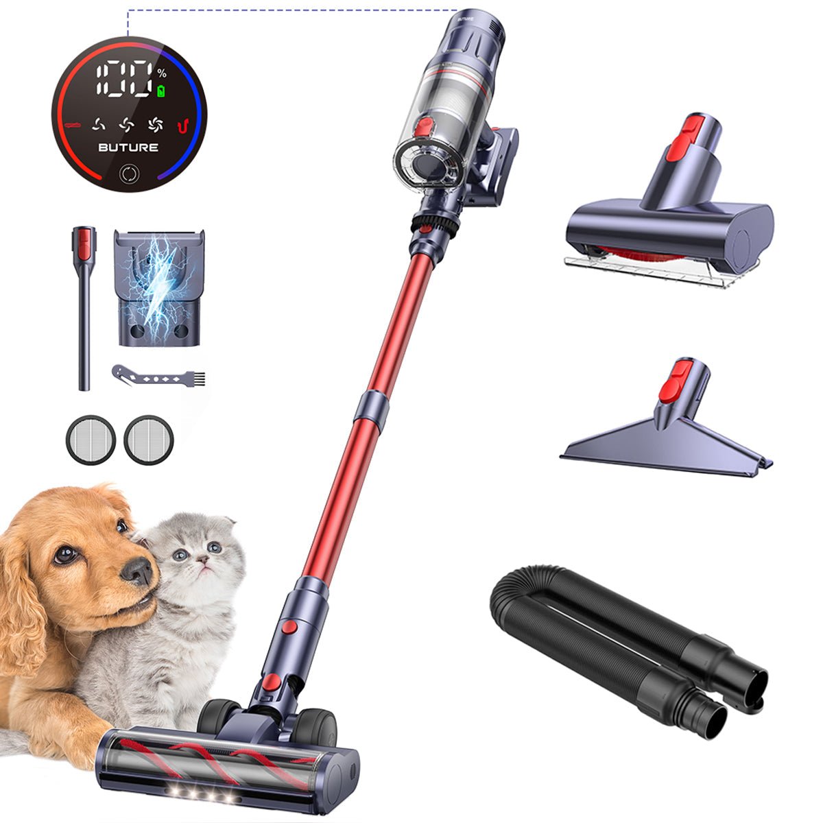 Buture BP20 Pet Vacuum Cleaner | 600W 55KPAVacuum CleanerTorqelo.com