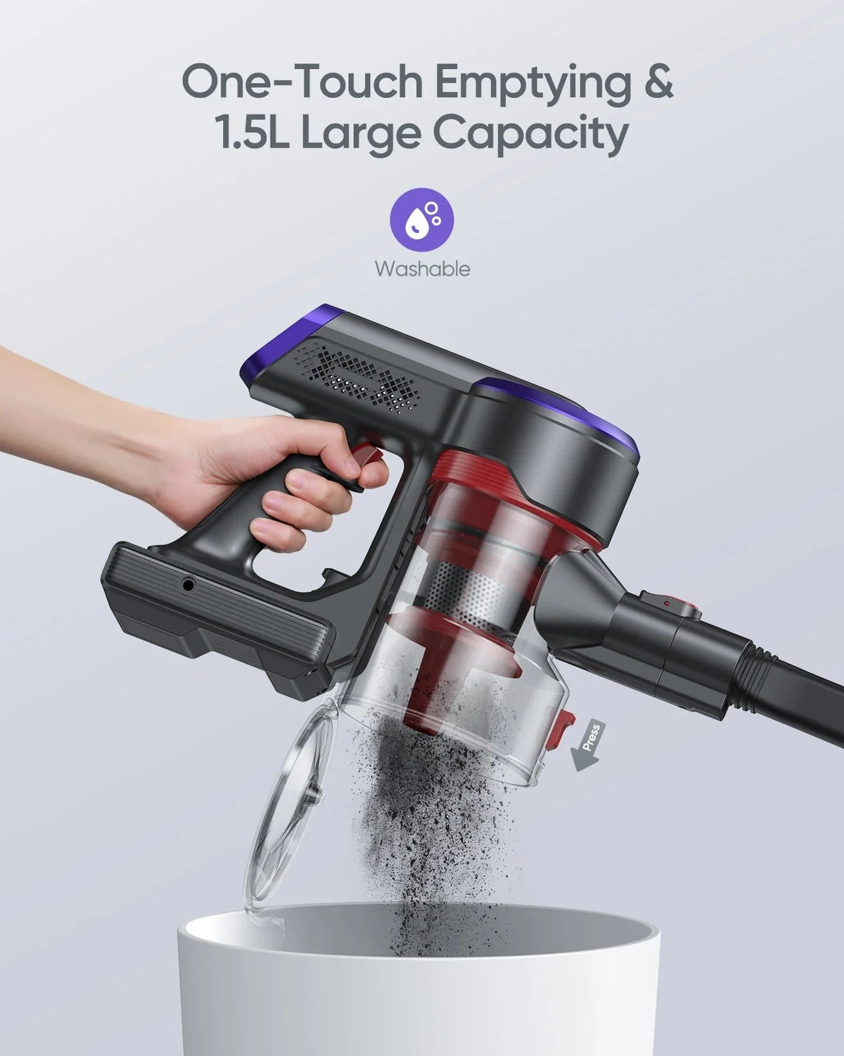 Buture JR400 Cordless Vacuum Cleaner | 400W 38KPAVacuum CleanerTorqelo.com