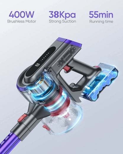Buture JR400 Cordless Vacuum Cleaner | 400W 38KPAVacuum CleanerTorqelo.com