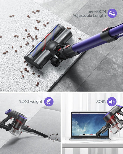 Buture JR400 Cordless Vacuum Cleaner | 400W 38KPAVacuum CleanerTorqelo.com
