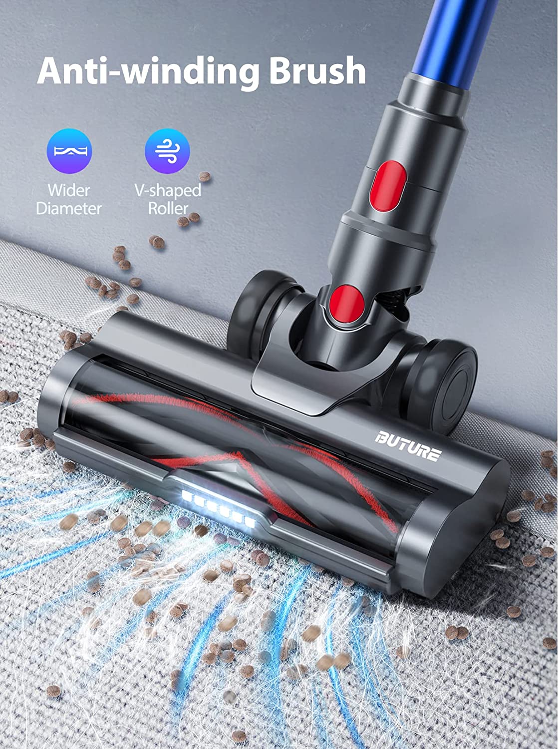 Buture JR500 Cordless Vacuum Cleaner | 450W 33KPAVacuum CleanerTorqelo.com