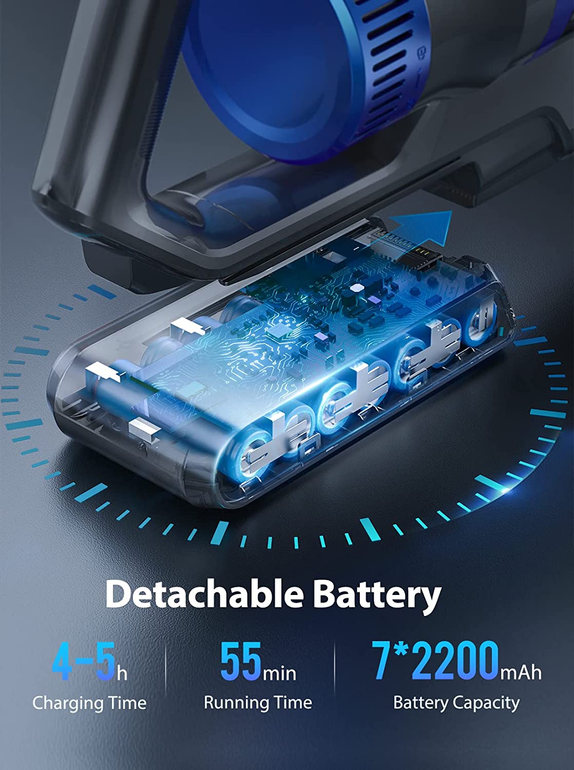 Buture JR500 Cordless Vacuum Cleaner | 450W 33KPAVacuum CleanerTorqelo.com