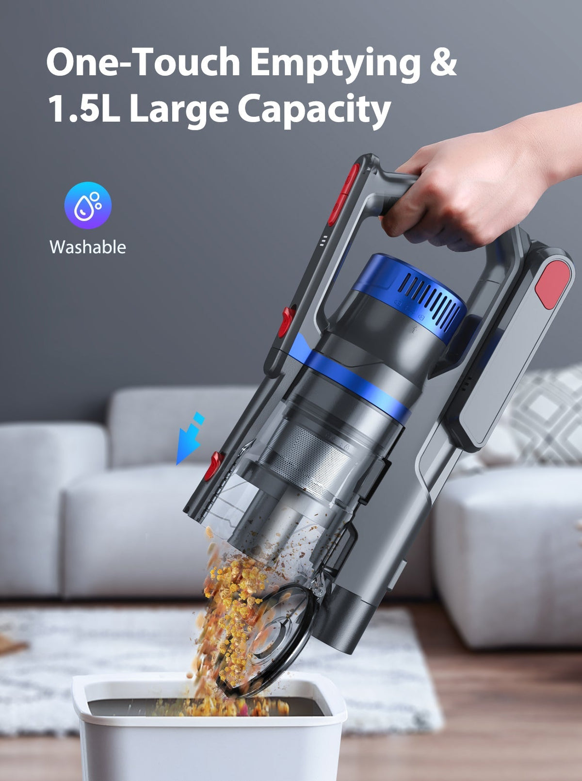 Buture JR500 Cordless Vacuum Cleaner | 450W 33KPAVacuum CleanerTorqelo.com