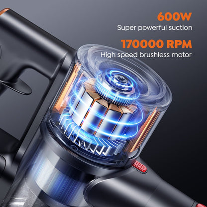 Buture X9 Cordless Vacuum | 600W 50KPA 60min RuntimeVacuum CleanerTorqelo.com