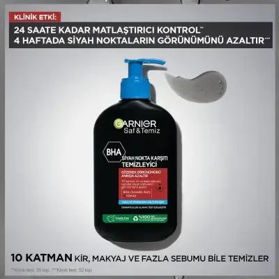 Garnier Charcoal Face Wash - 3-in-1 Blackhead Removal Facial Gel with Salicylic Acid, 8.45 fl oz by Beauty Care Bag