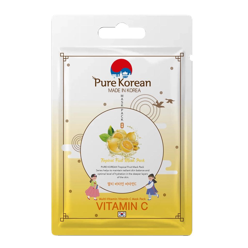 Pure Korean 5-Pack Face Mask Set for Youthful Glow by Beauty Care Bag