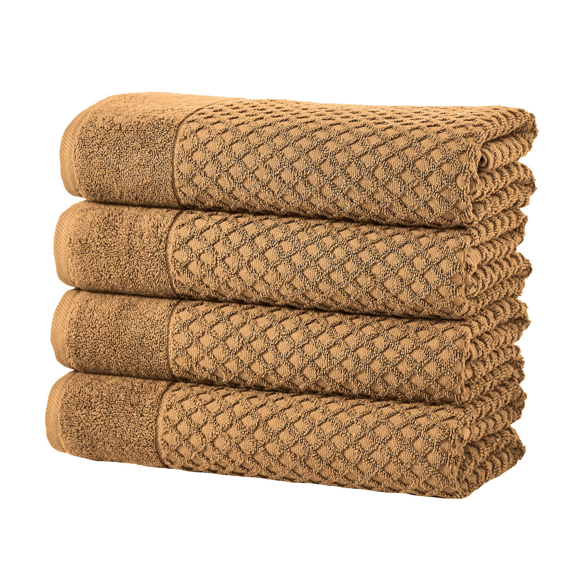 Cotton Diamond Waffle Weave Bath Towel Set - Grayson Collection by Great Bay Home