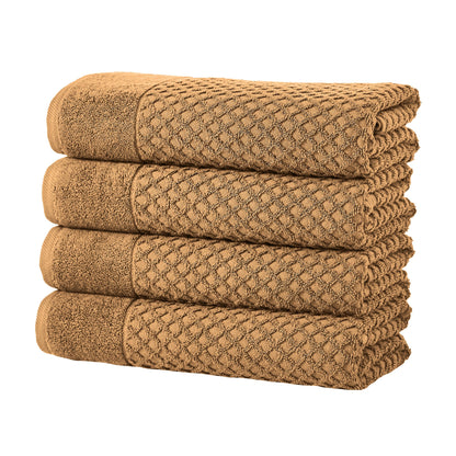 Cotton Diamond Waffle Weave Bath Towel Set - Grayson Collection by Great Bay Home
