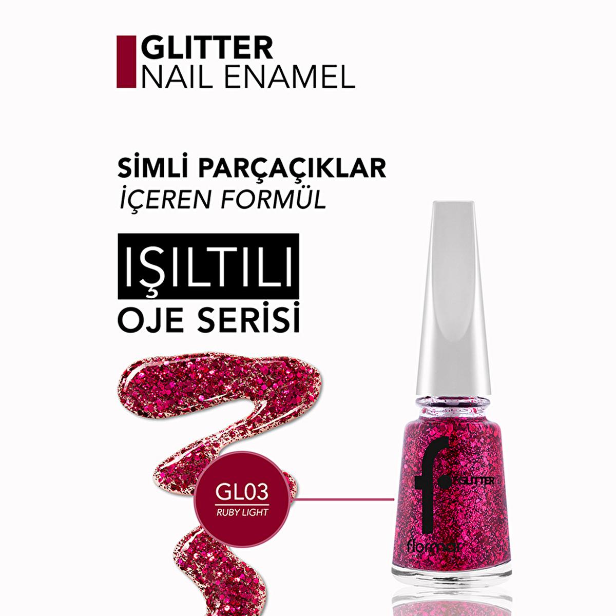Flormar glitter nail polish – view 3