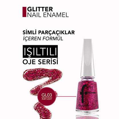 Flormar glitter nail polish – view 3