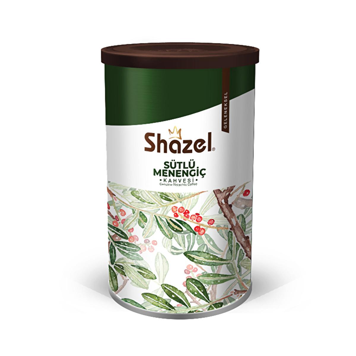 Shazel SŸtlŸ Menengi� Kahvesi: Authentic Turkish Pistachio Coffee with Milk - Instant Creamy Indulgence in a Cylinder Box by Beauty Care Bag