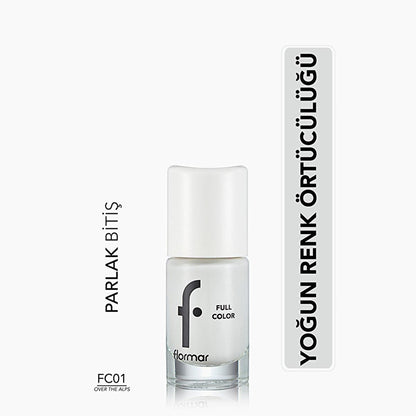 Flormar Full Color Extra Pigmented Nail Polish - High Pigmentation Nail Polish for Vibrant Color by Beauty Care Bag