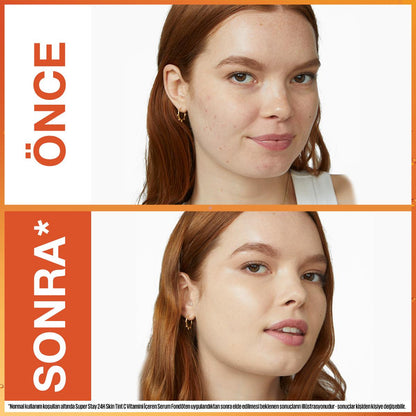 Maybelline Super Stay Skin Tint Foundation: Vitamin C for Radiant, Healthy Skin & Long-Lasting Complexion Perfection by Beauty Care Bag