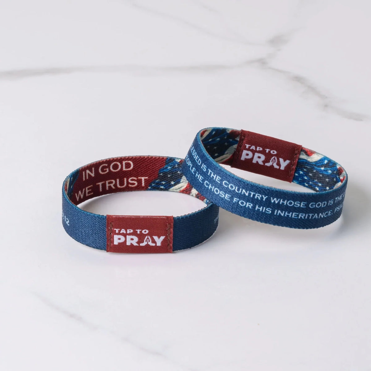 American Patriot Tap to Pray Wristband by Rust & Cinder