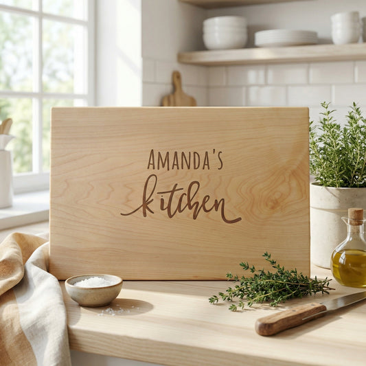 Custom Kitchen Cutting Board, Personalized Gift for Wife, Wood Cutting Board for Mom, Gift for Her, Gift for Women, Mother-in-law Gifts by Joyful Moose