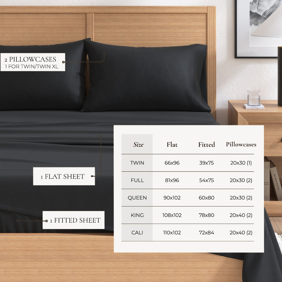 Cotton Solid Flannel Sheet - Nordic Collection by Great Bay Home