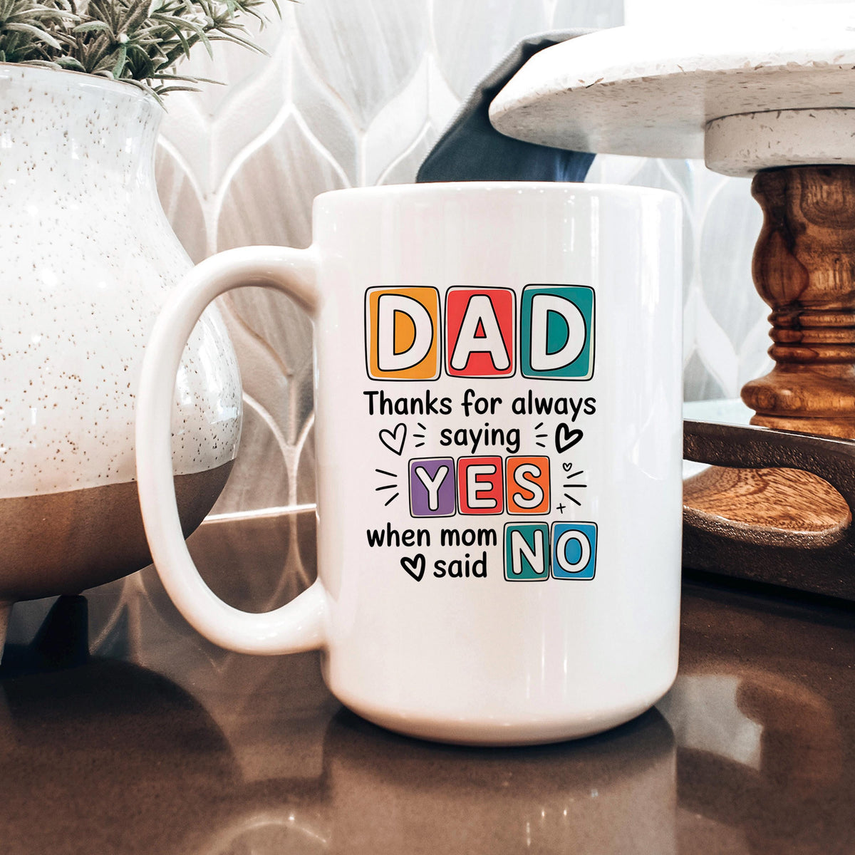 Funny Dad Coffee Mug – Ceramic, Dishwasher Safe Gift for Father's Day by Joyful Moose