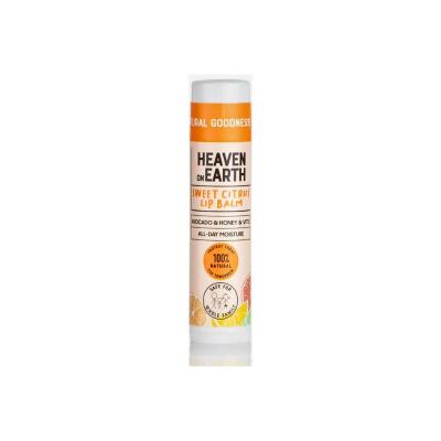 Heaven on Earth Sweet Citrus Lip Balm: 100% Natural & Organic for Dry Lips, Adds a Subtle Tint - Moisturizing Coconut & Jojoba Oil by Beauty Care Bag