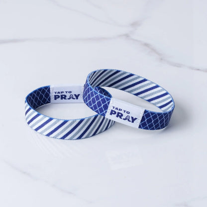 Graphite & Ink Tap to Pray Wristband by Rust & Cinder