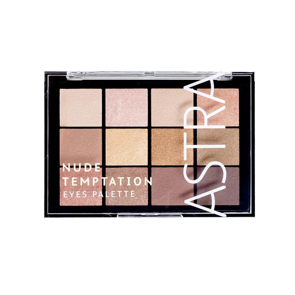 Astra 12-Color Eyeshadow Palette Nude Temptation by Beauty Care Bag
