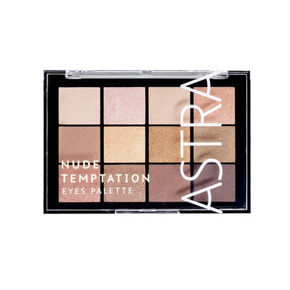 Astra 12-Color Eyeshadow Palette Nude Temptation by Beauty Care Bag