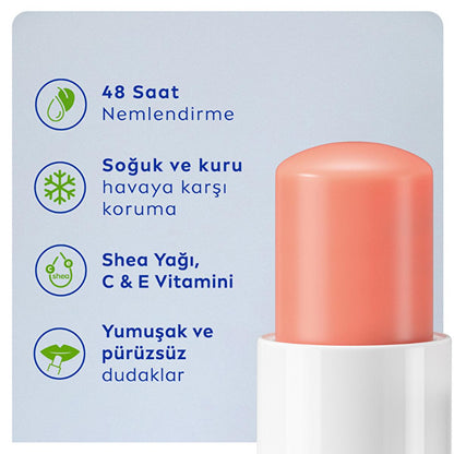 Nivea Lip Care Balm - 24 Hour Moisturizing Shimmering Lip Balm by Beauty Care Bag