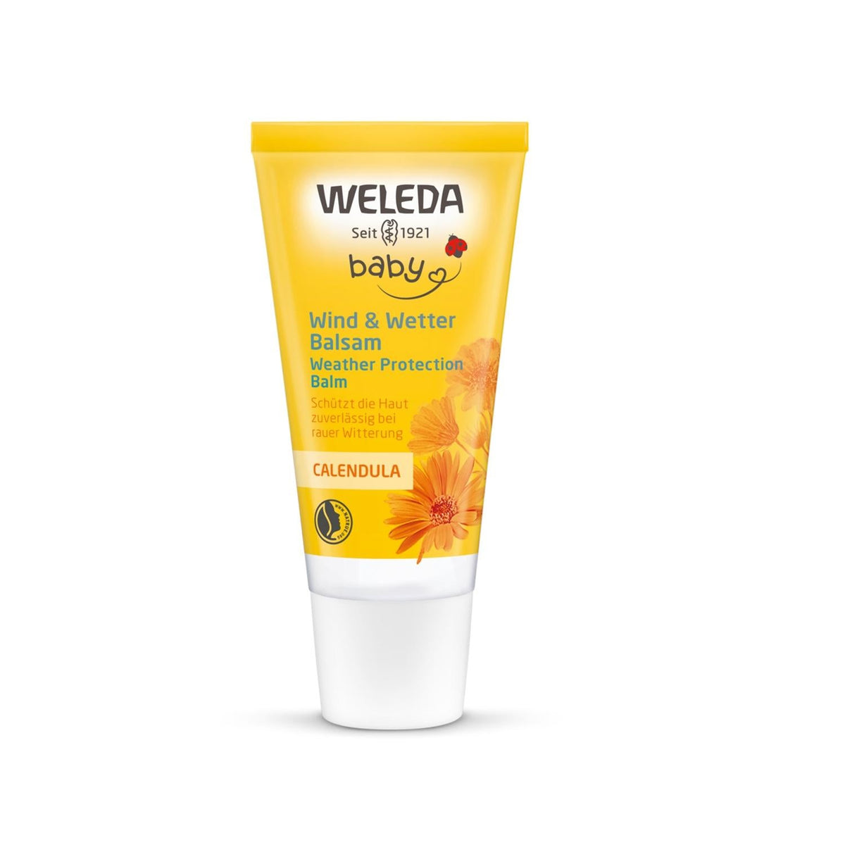Weleda Baby Wind&Wetter Balsam Calendula Protective Face Cream for Newborns & Infants - Natural, Gentle & Soothing Skincare by Beauty Care Bag