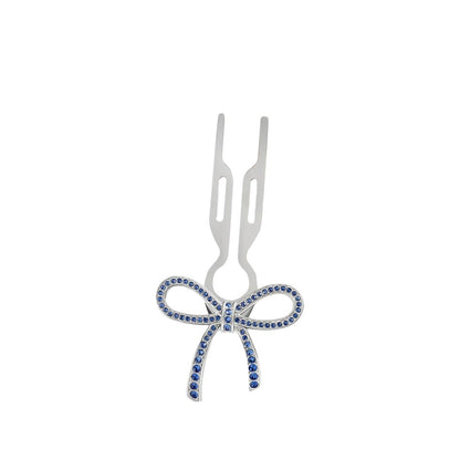 Fiona Franchimon No1 Hairpin Ribbon Sapphire Blue Swarovski by Beauty Care Bag